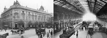 Figura. Izquierda, Buenos Aires de 1900; y derecha, La modernidad llega a Buenos Aires. Fuente. Para un tema relacionado, recomendamos el artículo de Dhan Zunino sobre Cortázar y el subte de Baires.