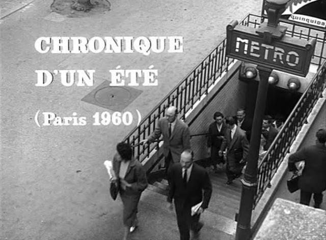 Figura 5. "Chronique d'un été" (1961), realizada por Edgar Morin y Jean Rouch, es una de las películas más representativas del cine directo francés.