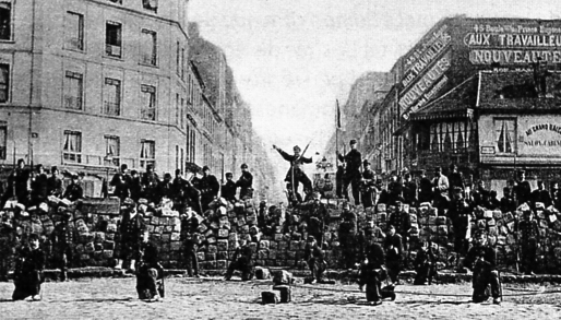 Figura 6. Barricada en la Comuna de París, 1871.