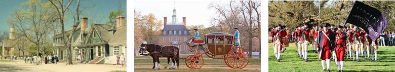 Figura 3. Colonial Williamsburg, la autenticidad y los limites de la ilusión. Imágenes de Williamsburg.