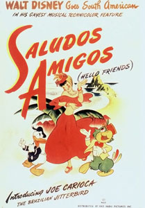 Fig. 3. Póster para "Saludos amigos", de Disney, 1942. Fuente: Wikipedia.org