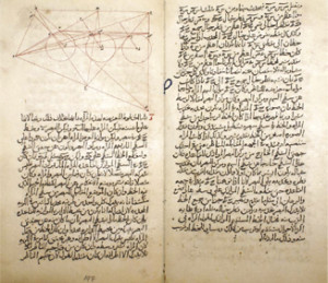 Fig. 1. Imágenes del libro de la Óptica, Ibn al-Haytham, siglo X. 