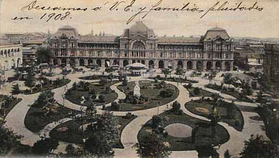 Plaza de Armas de Santiago 1907