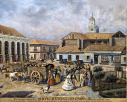 Plaza de Armas de Santiago  1850