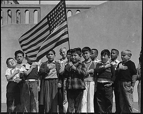 Juramento a la bandera, San Francisco, 1942