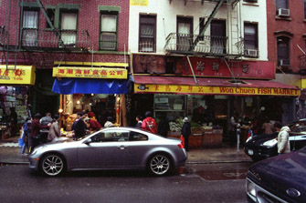 Una escena típica de una de las calles de Little Italy